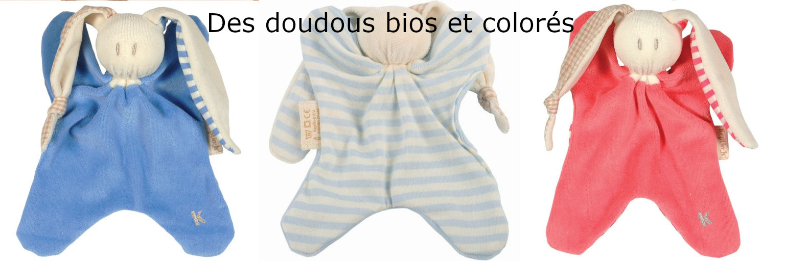 Des doudous bios et colorés